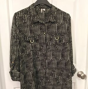 High-low blouse